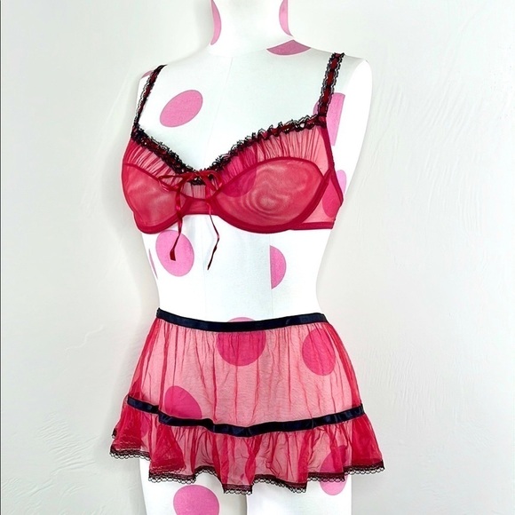 Victoria’s Secret Cherry Darling Lingerie Set - Picture 1 of 4